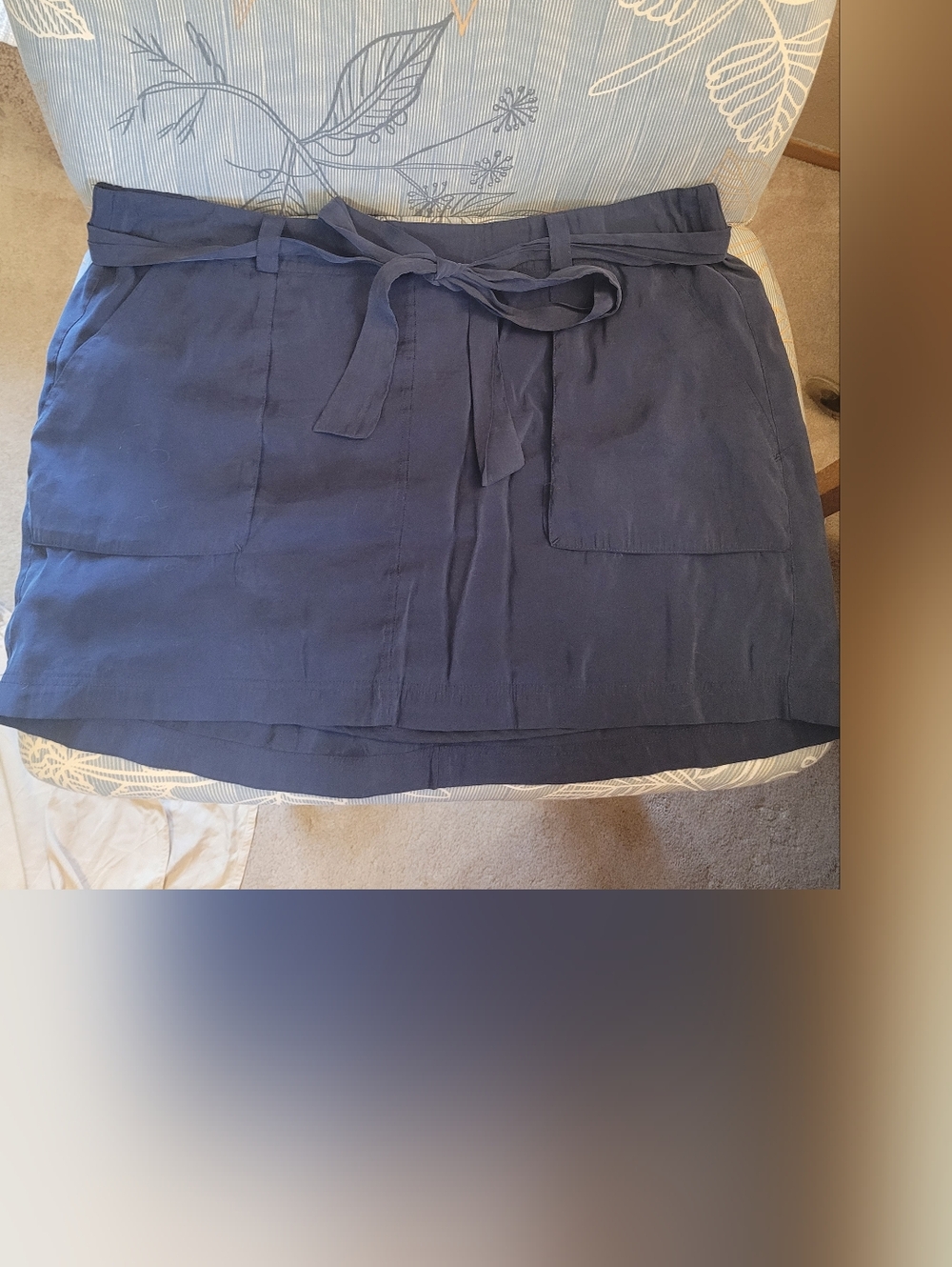 Old Navy Navy Elastic-Waist Skirt